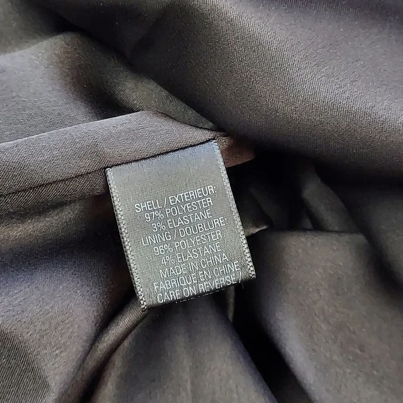 Tahari Sleeveless Dress, Black & Purple, sz 4 - Picture 14 of 14